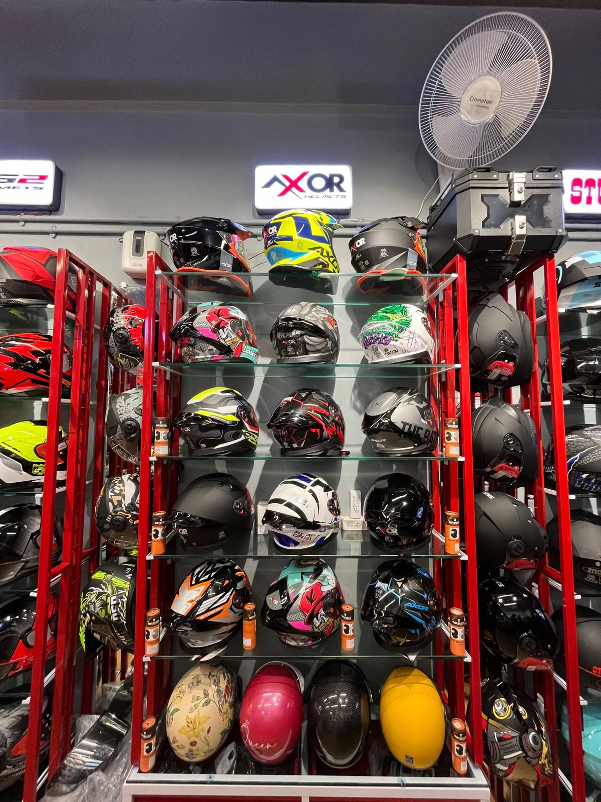 Spare parts shelf photo